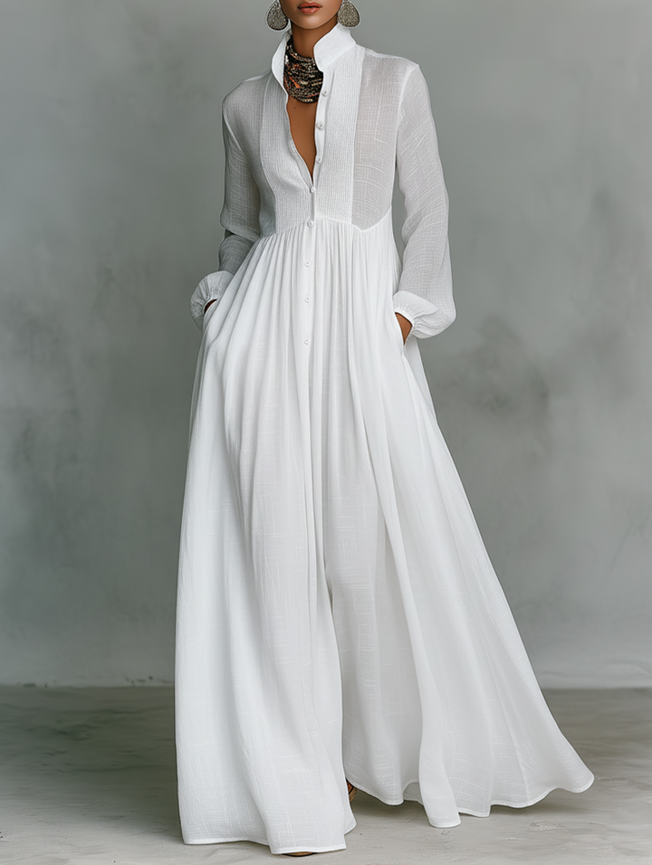Elisa™ | Abito maxi patchwork elegante.