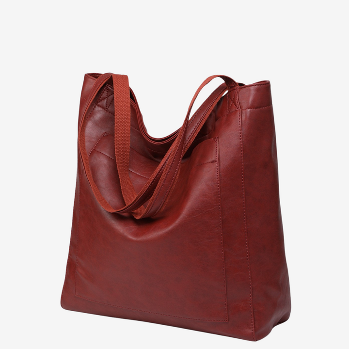Borsa tote Evelyne™ in pelle vintage