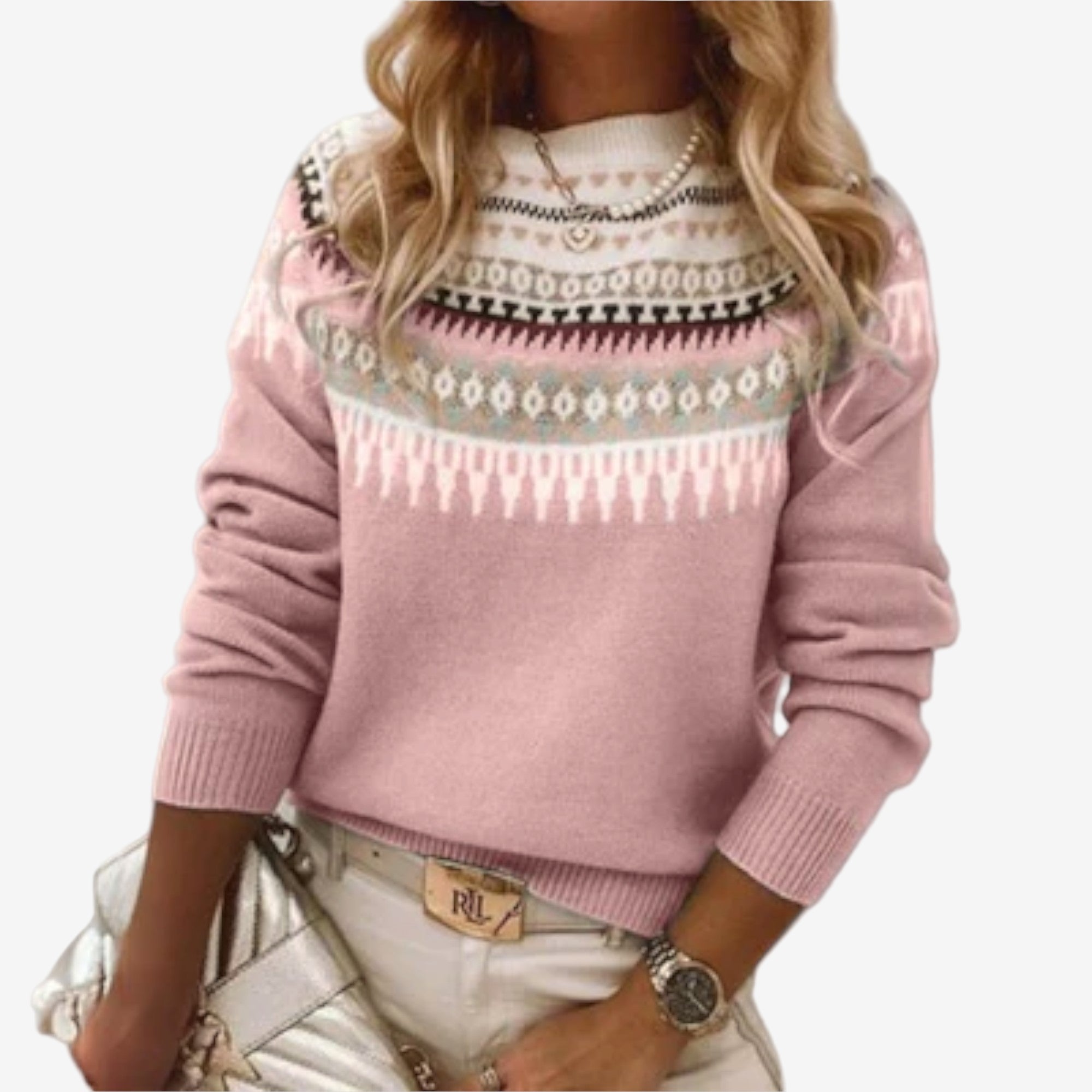Lina™ Maglia elegante con fantasia