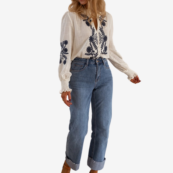 Isaure™ Top ricamato