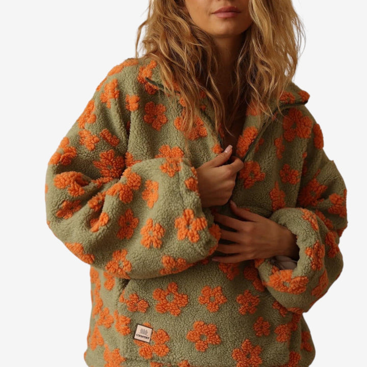 Emmanuelle™ Maglione in pile floreale