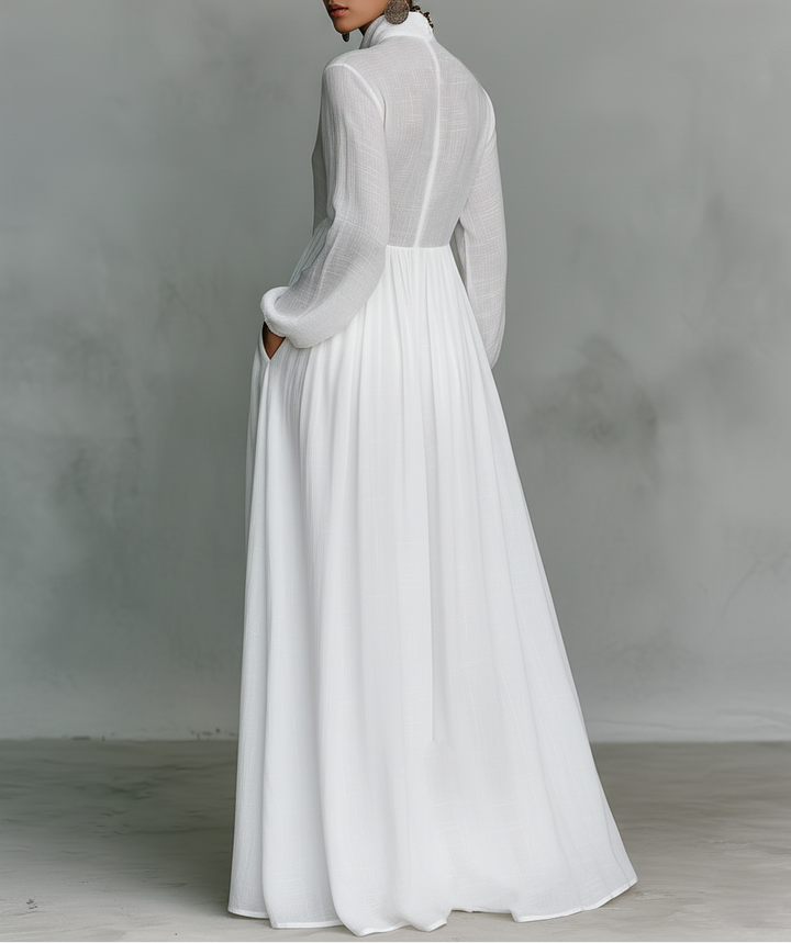 Elisa™ | Abito maxi patchwork elegante.