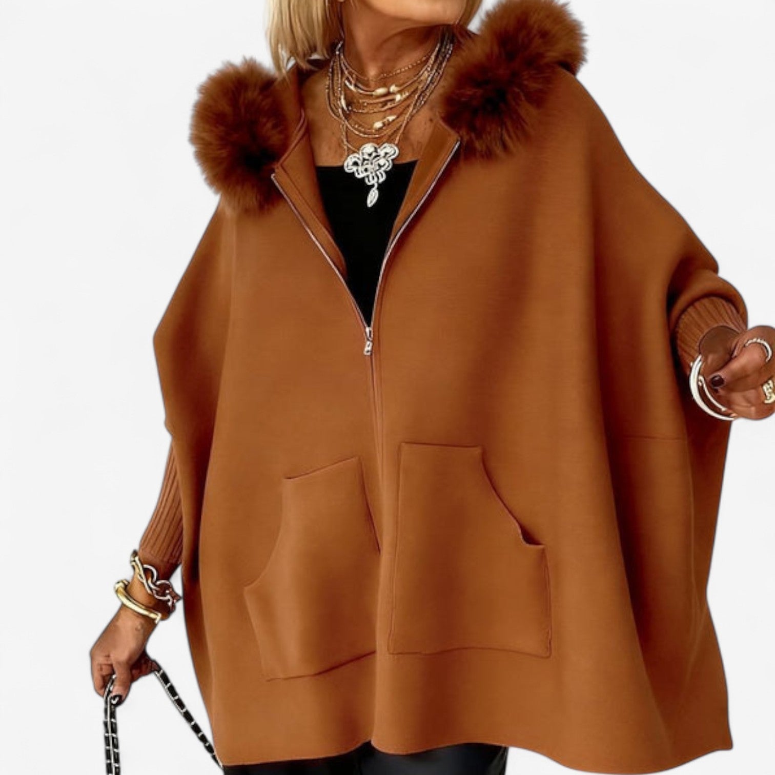 Sophie™ Cappotto in pelliccia sintetica