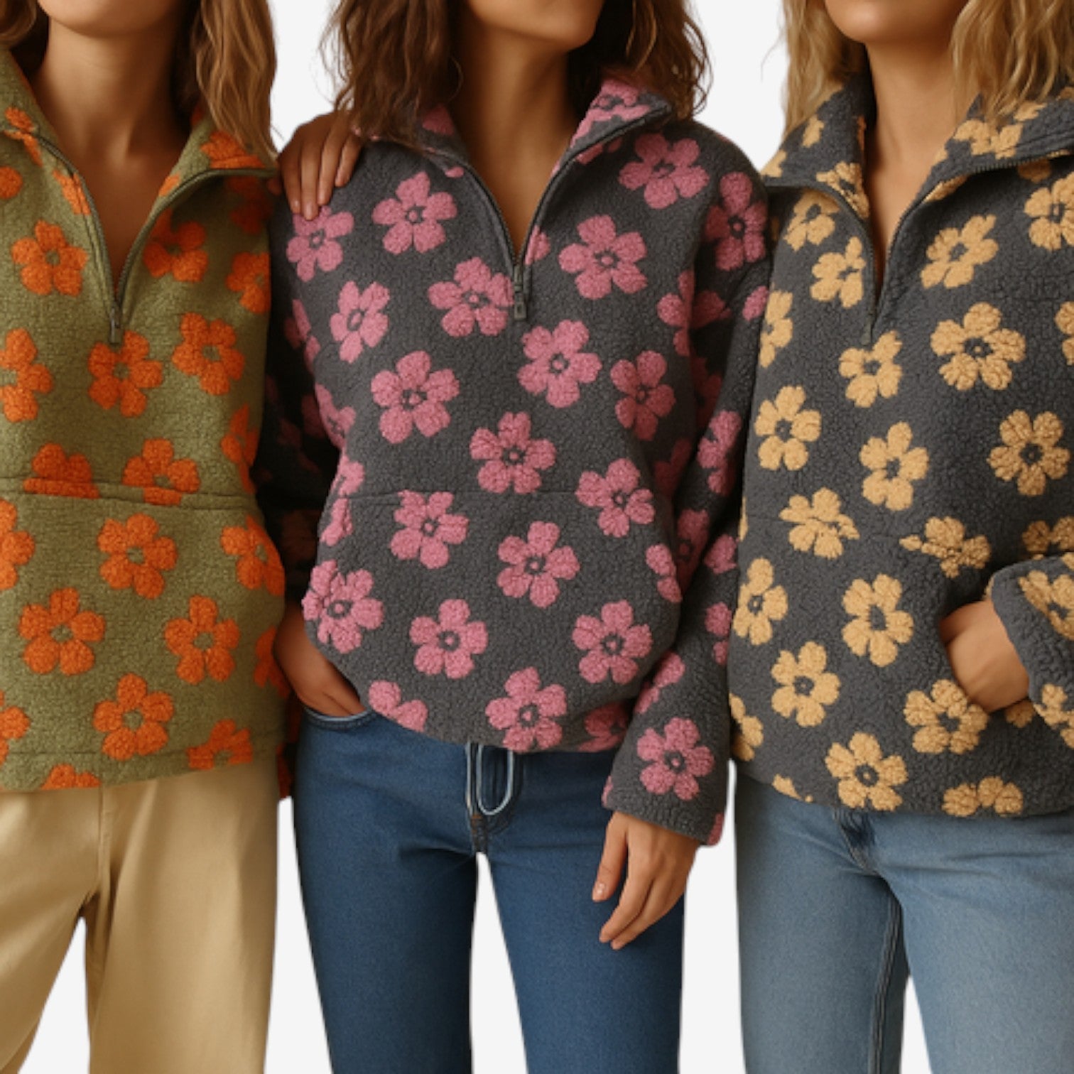 Emmanuelle™ Maglione in pile floreale
