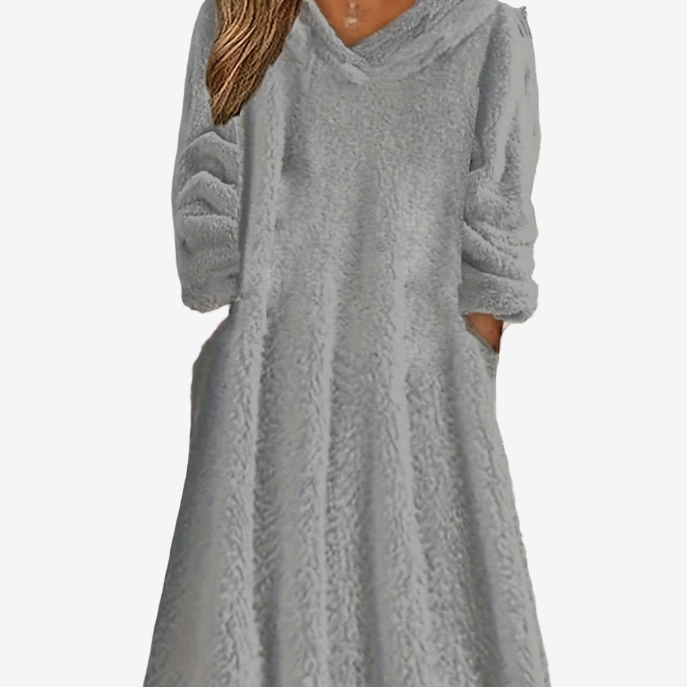 Layla™ Abito in maglia con cappuccio