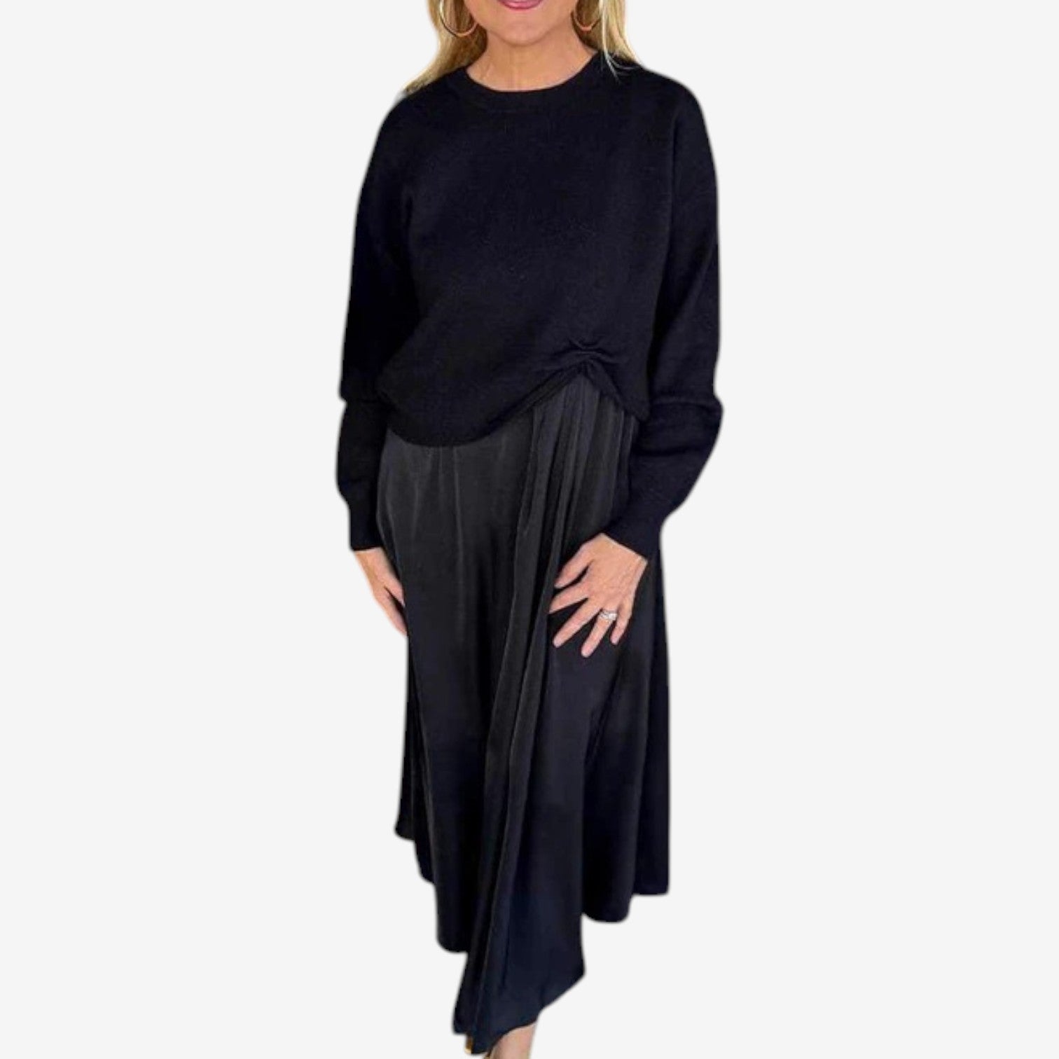 Abito Odette™ in maglia plissettata