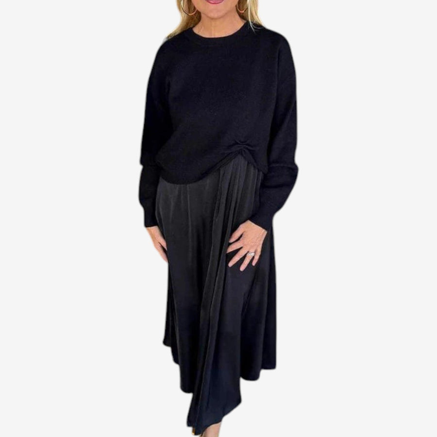 Abito Odette™ in maglia plissettata