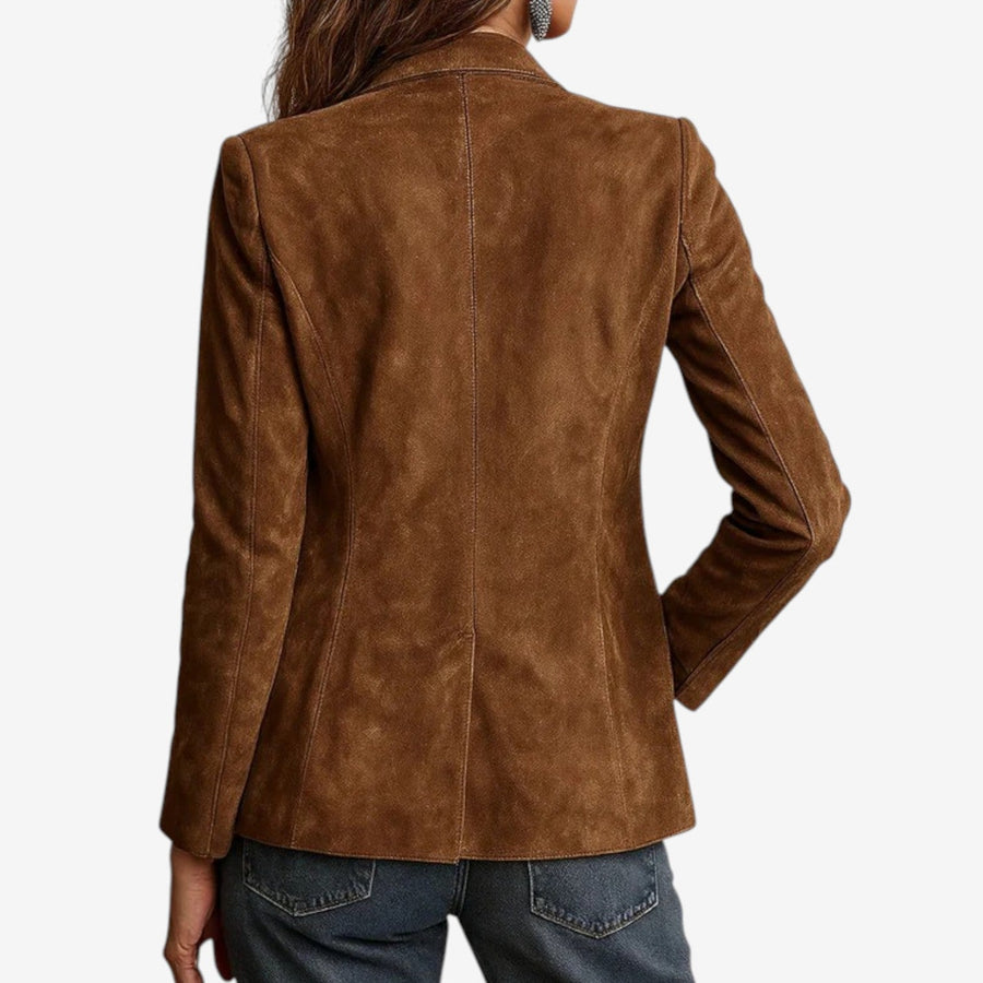 Miruna™ Giacca in pelle scamosciata
