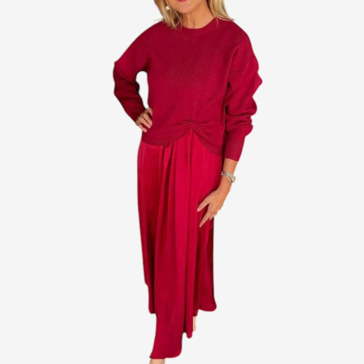 Abito Odette™ in maglia plissettata