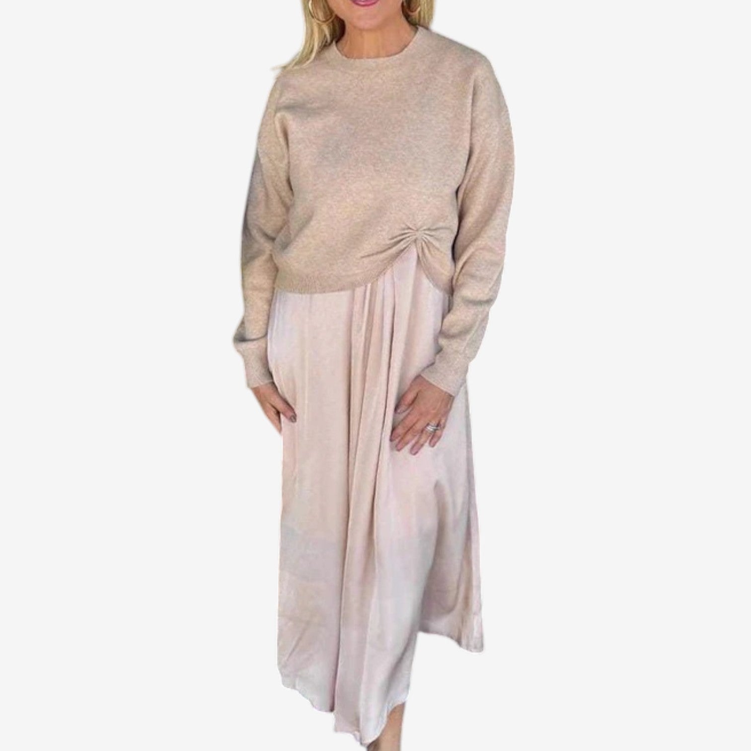 Abito Odette™ in maglia plissettata